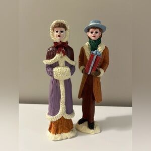 Vintage Caroler Figurines Set Christmas holiday festive